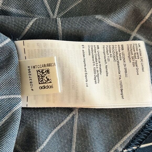 Adidas Men’s Performance Polo Size XL Golf All Over Print Geometric Blue - Picture 9 of 11